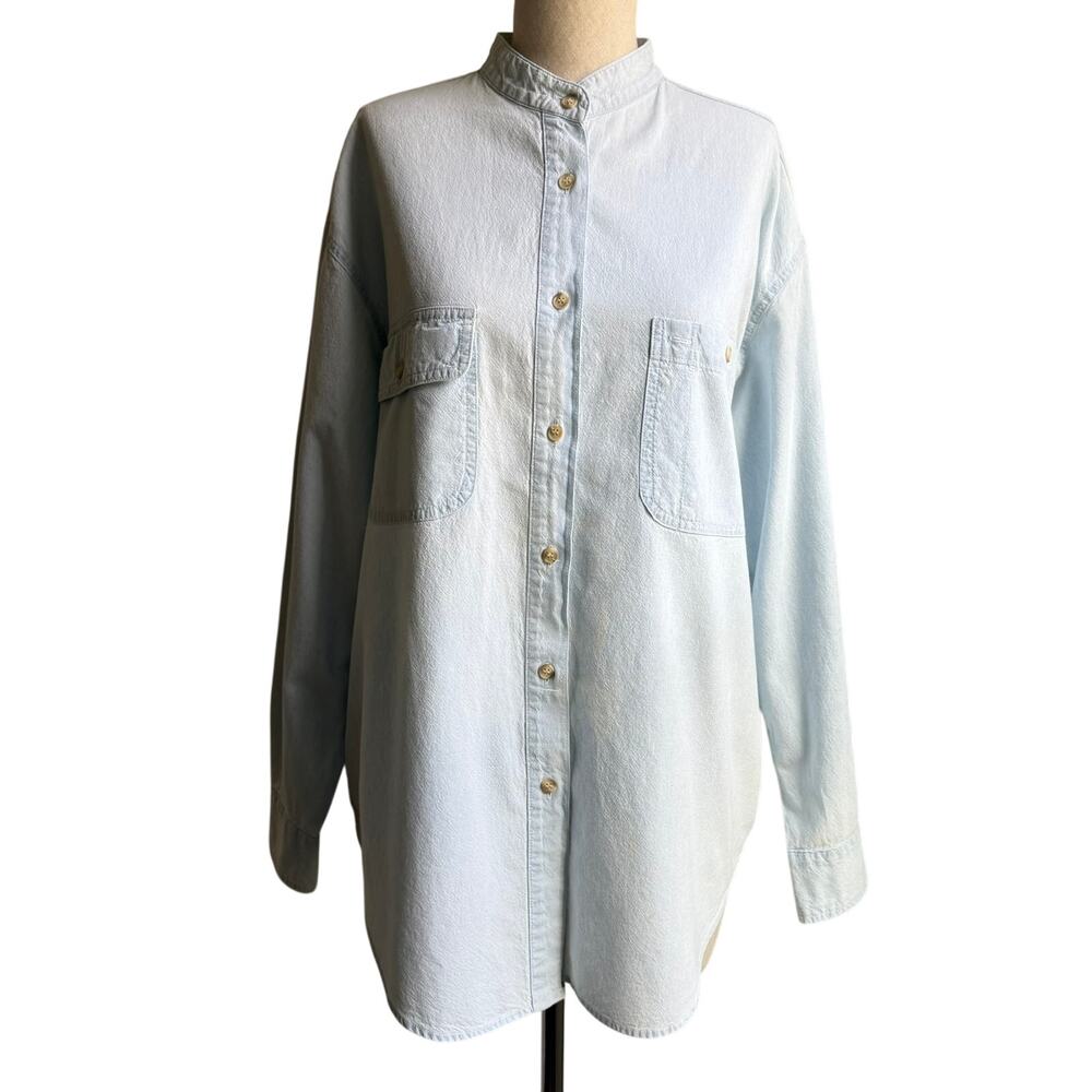 Vintage HGNY Jeans Denim Shirt Button Front M